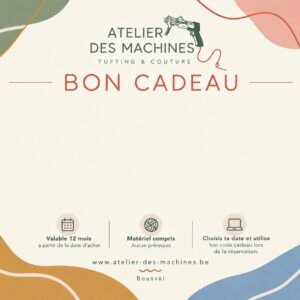 bon cadeau pour un atelier tufting à offrir a noel